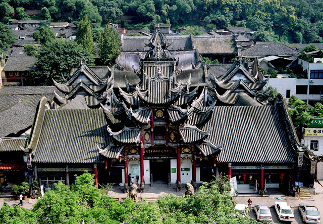 2 鸟瞰自贡市盐业历史博物馆.(鸟瞰西秦会馆)（缪自平 摄影）.JPG