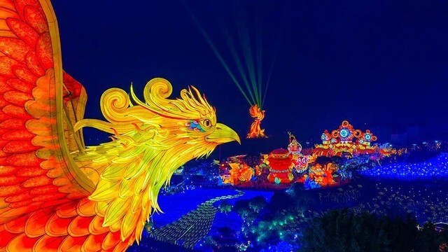 《鹏鸟翱翔》灯组  记者 叶卫东 摄.jpg