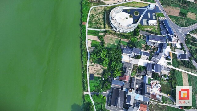 4、使用无人机鸟瞰沱江沿岸的花园村，优质的水域和美丽的村落相融共生，如一幅画卷映入眼帘。（自贡融媒记者 芶思摄）.jpg